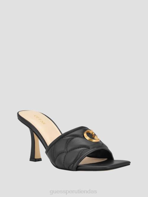 GUESS chinelas con tacón yana g mujer 0P8X3426 negro calzado