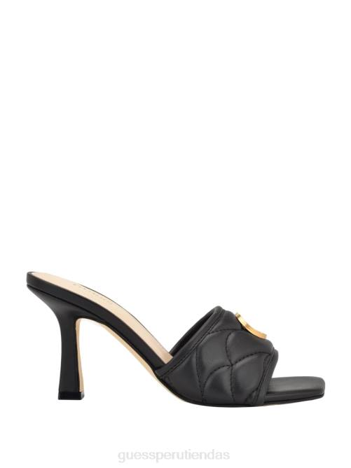 GUESS chinelas con tacón yana g mujer 0P8X3426 negro calzado