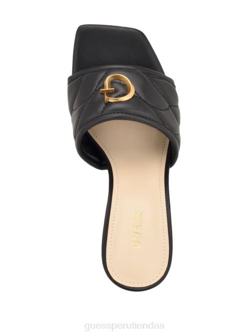 GUESS chinelas con tacón yana g mujer 0P8X3426 negro calzado