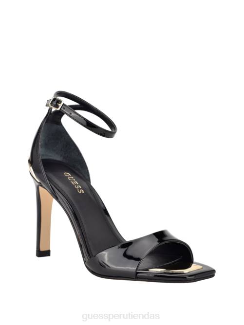 GUESS sandalias tacon divinas mujer 0P8X3428 charol negro calzado