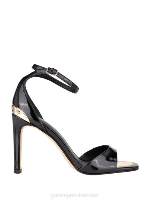 GUESS sandalias tacon divinas mujer 0P8X3428 charol negro calzado