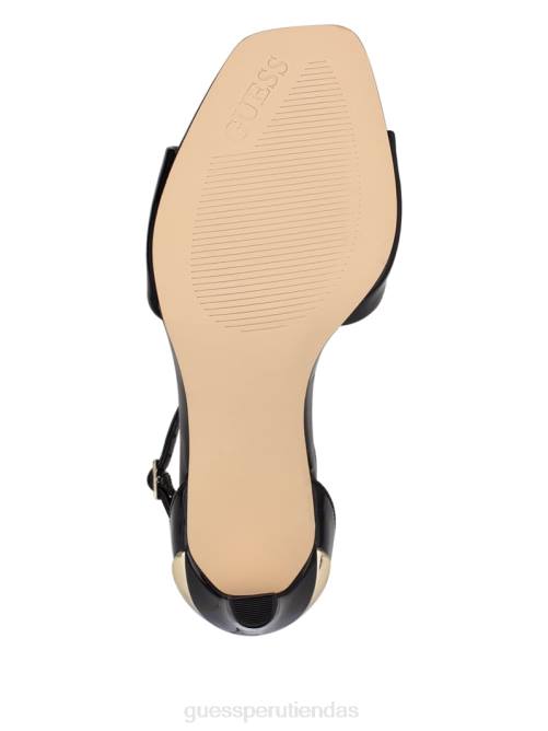 GUESS sandalias tacon divinas mujer 0P8X3428 charol negro calzado