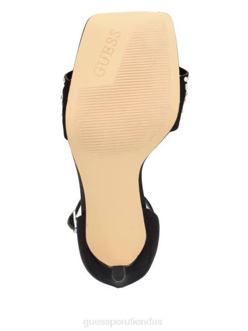 GUESS tacones Saile con tiras y diamantes de imitación mujer 0P8X3492 negro calzado