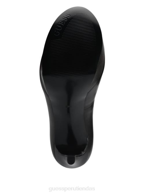GUESS tacones de aguja con punta abierta cacei mujer 0P8X3415 negro calzado