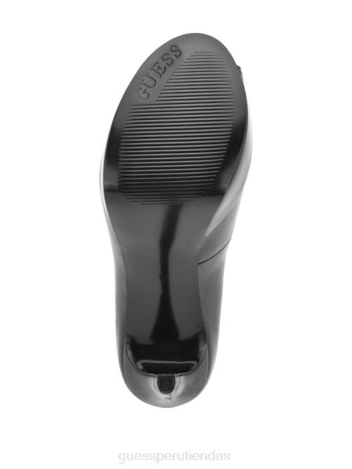 GUESS tacones de aguja con punta abierta cacei mujer 0P8X3437 negro calzado