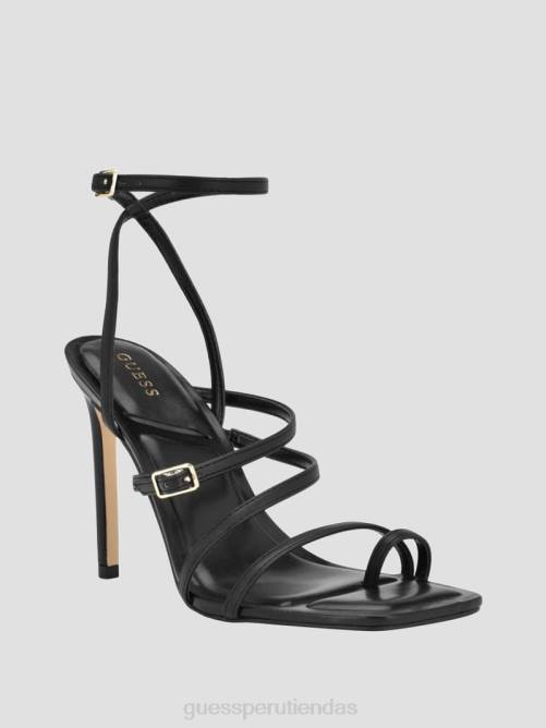GUESS tacones de aguja con tiras atornilladas mujer 0P8X3421 negro calzado