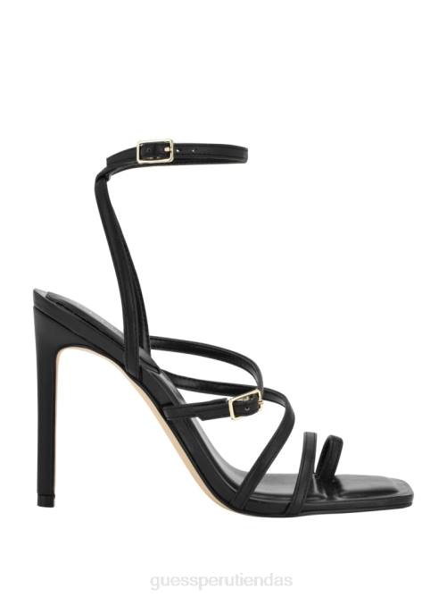 GUESS tacones de aguja con tiras atornilladas mujer 0P8X3421 negro calzado