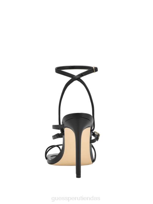 GUESS tacones de aguja con tiras atornilladas mujer 0P8X3421 negro calzado