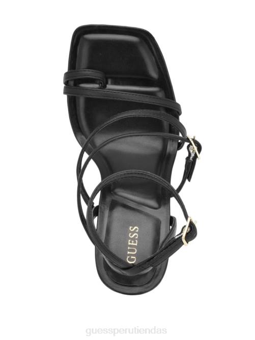 GUESS tacones de aguja con tiras atornilladas mujer 0P8X3421 negro calzado