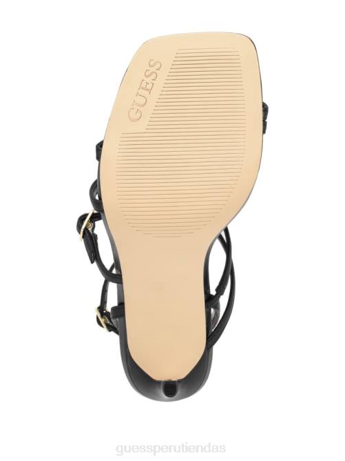 GUESS tacones de aguja con tiras atornilladas mujer 0P8X3421 negro calzado