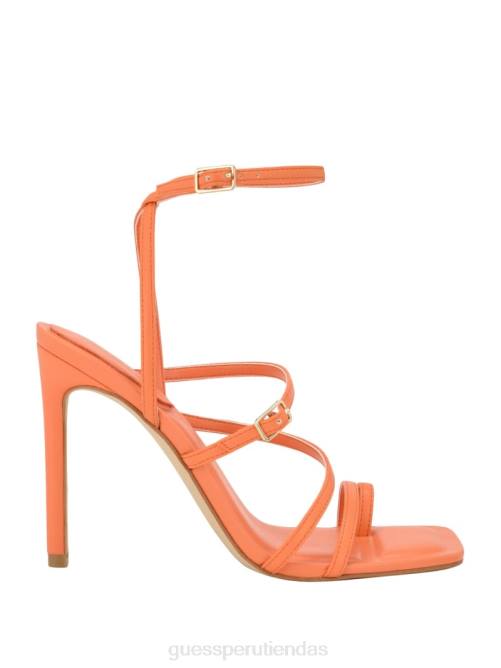 GUESS tacones de aguja con tiras atornilladas mujer 0P8X3423 naranja calzado
