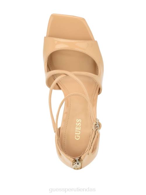 GUESS tacones de aguja con tiras sella mujer 0P8X3389 medio natural 101 calzado
