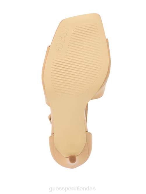 GUESS tacones de aguja con tiras sella mujer 0P8X3389 medio natural 101 calzado