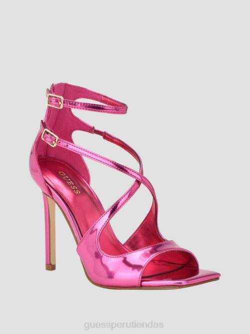 GUESS tacones de aguja con tiras sella mujer 0P8X3390 rosa medio calzado