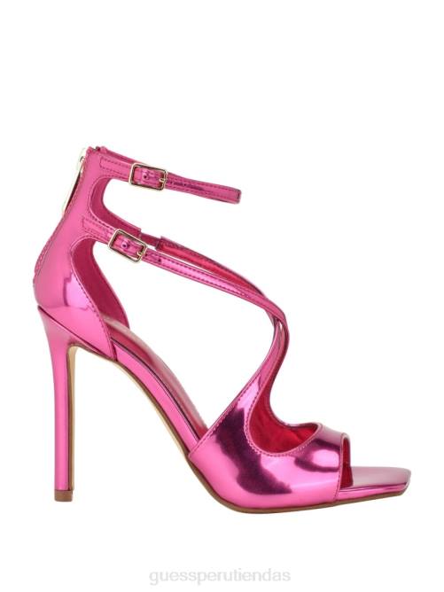 GUESS tacones de aguja con tiras sella mujer 0P8X3390 rosa medio calzado