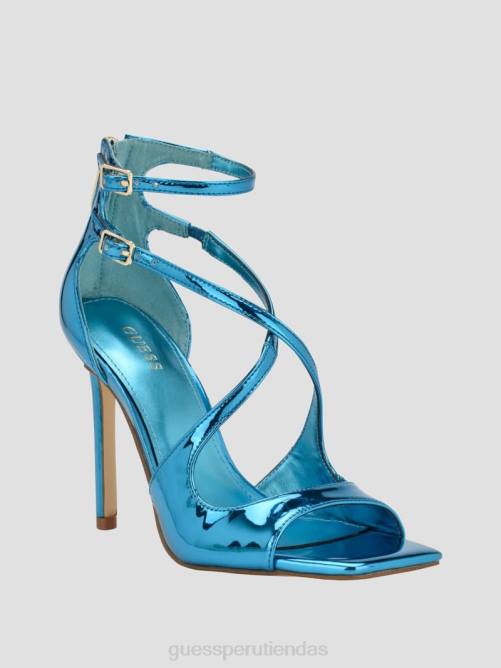 GUESS tacones de aguja con tiras sella mujer 0P8X3391 verde medio calzado