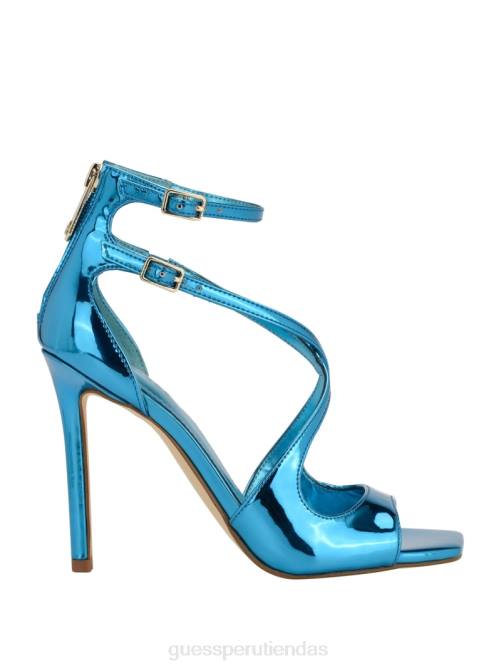 GUESS tacones de aguja con tiras sella mujer 0P8X3391 verde medio calzado