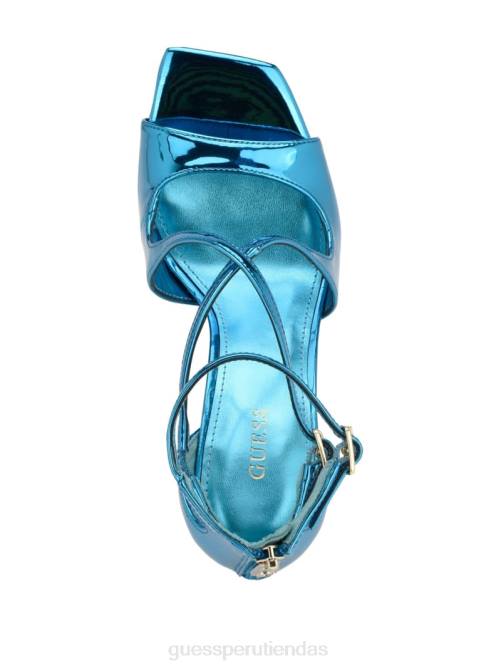 GUESS tacones de aguja con tiras sella mujer 0P8X3391 verde medio calzado