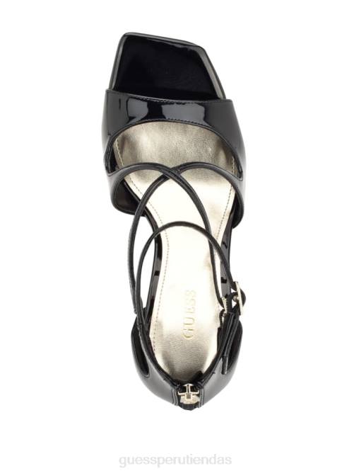 GUESS tacones de aguja con tiras sella mujer 0P8X3392 negro calzado