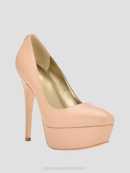 GUESS tacones de aguja de piel cador mujer 0P8X3413 luz natural 110 calzado