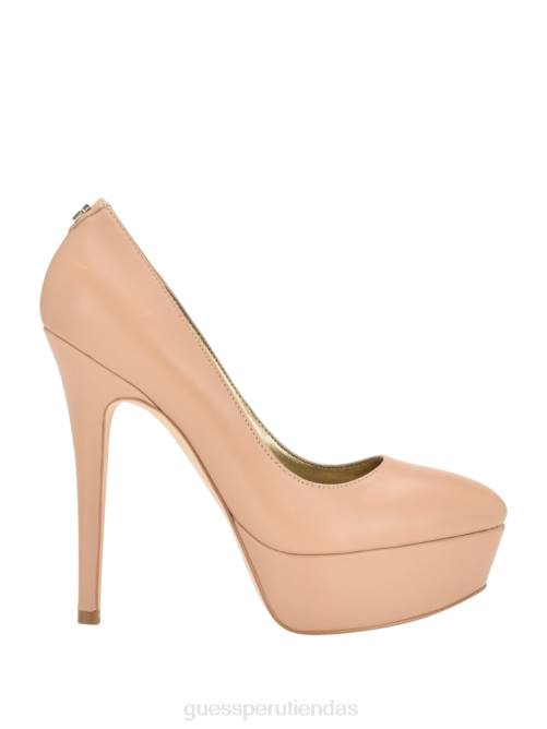 GUESS tacones de aguja de piel cador mujer 0P8X3413 luz natural 110 calzado