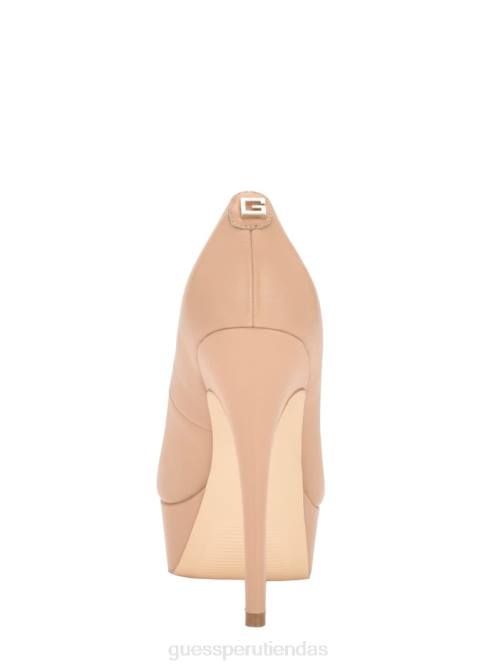 GUESS tacones de aguja de piel cador mujer 0P8X3413 luz natural 110 calzado