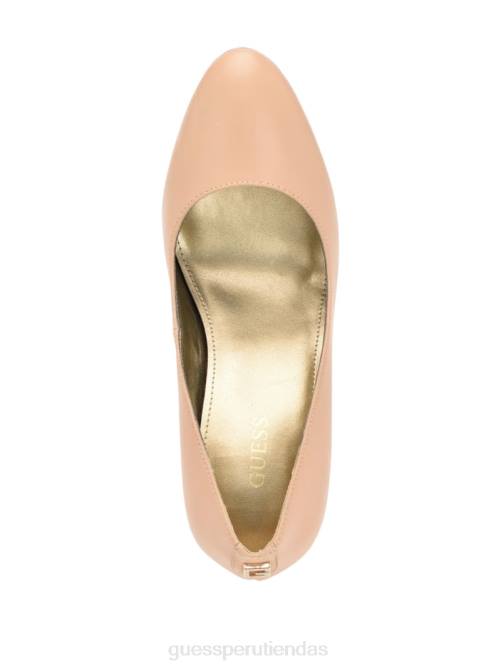GUESS tacones de aguja de piel cador mujer 0P8X3413 luz natural 110 calzado