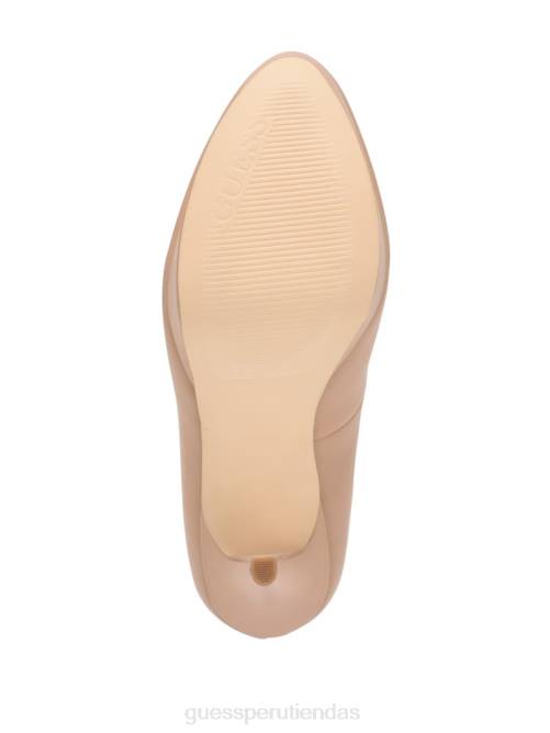 GUESS tacones de aguja de piel cador mujer 0P8X3413 luz natural 110 calzado
