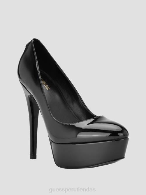 GUESS tacones de aguja de piel cador mujer 0P8X3429 negro calzado
