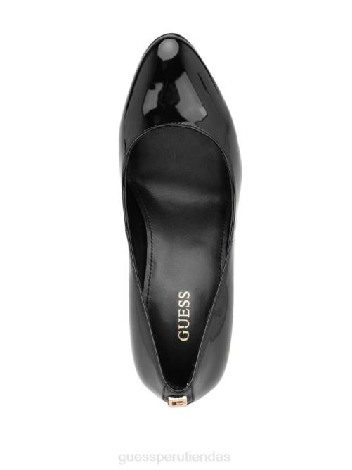 GUESS tacones de aguja de piel cador mujer 0P8X3429 negro calzado