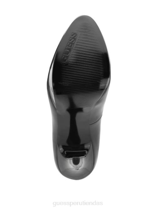 GUESS tacones de aguja de piel cador mujer 0P8X3429 negro calzado