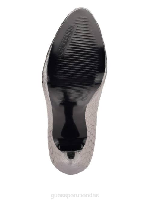 GUESS tacones de aguja de piel cador mujer 0P8X3445 estaño calzado