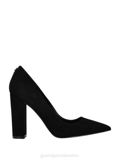 GUESS tacones de cuero abagail mujer 0P8X3425 negro calzado