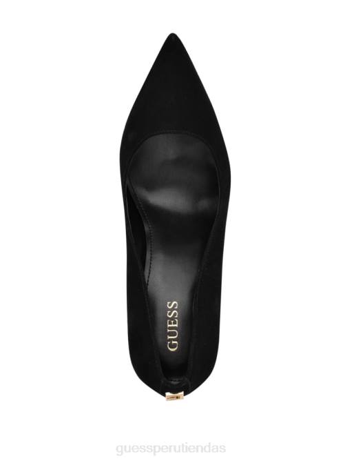 GUESS tacones de cuero abagail mujer 0P8X3425 negro calzado
