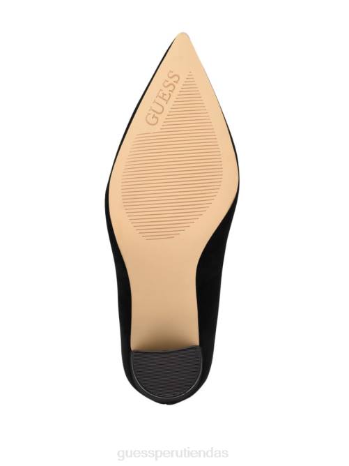 GUESS tacones de cuero abagail mujer 0P8X3425 negro calzado