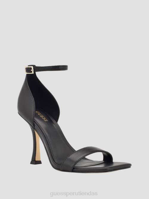 GUESS tacones de cuero yael mujer 0P8X3397 negro calzado
