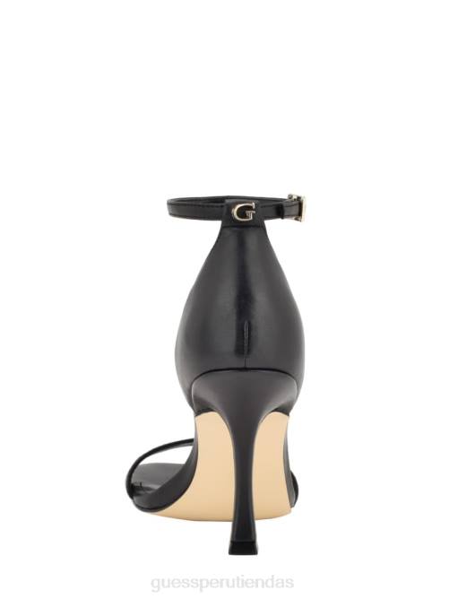 GUESS tacones de cuero yael mujer 0P8X3397 negro calzado