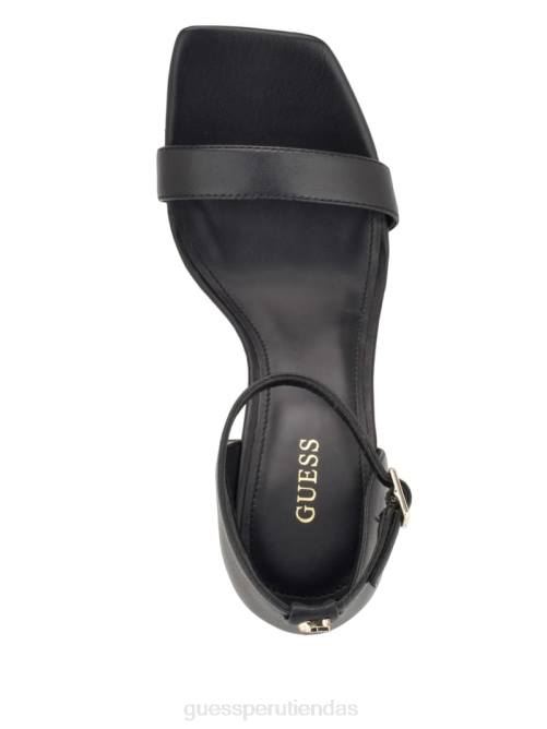 GUESS tacones de cuero yael mujer 0P8X3397 negro calzado