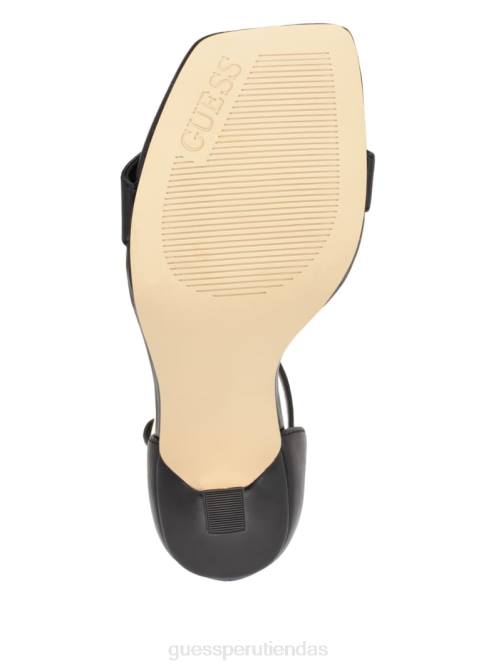 GUESS tacones de cuero yael mujer 0P8X3397 negro calzado