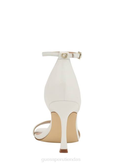 GUESS tacones de cuero yael mujer 0P8X3400 graffiti blanco calzado