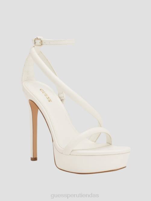 GUESS tacones stiletto con tiras casilda mujer 0P8X3408 blanco calzado