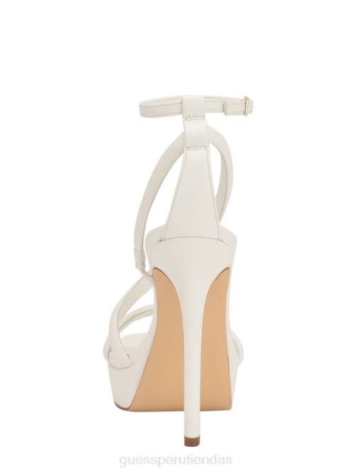 GUESS tacones stiletto con tiras casilda mujer 0P8X3408 blanco calzado