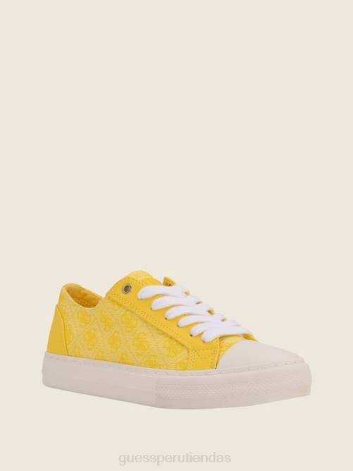 GUESS tenis bajos passit con logo mujer 0P8X3363 amarillo calzado