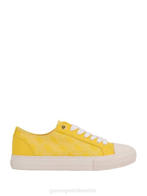 GUESS tenis bajos passit con logo mujer 0P8X3363 amarillo calzado
