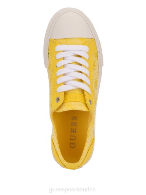GUESS tenis bajos passit con logo mujer 0P8X3363 amarillo calzado