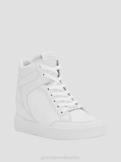 GUESS zapatillas Blairin con cuña y logo de strass mujer 0P8X3345 graffiti blanco calzado