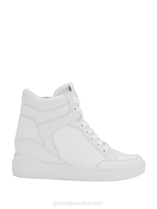 GUESS zapatillas Blairin con cuña y logo de strass mujer 0P8X3345 graffiti blanco calzado