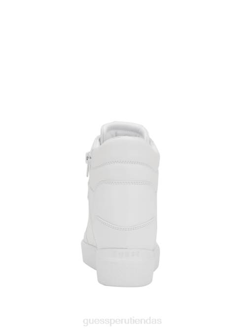 GUESS zapatillas Blairin con cuña y logo de strass mujer 0P8X3345 graffiti blanco calzado