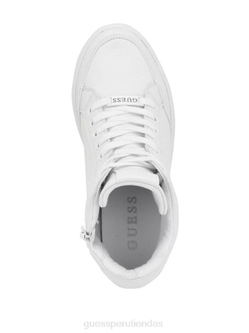 GUESS zapatillas Blairin con cuña y logo de strass mujer 0P8X3345 graffiti blanco calzado
