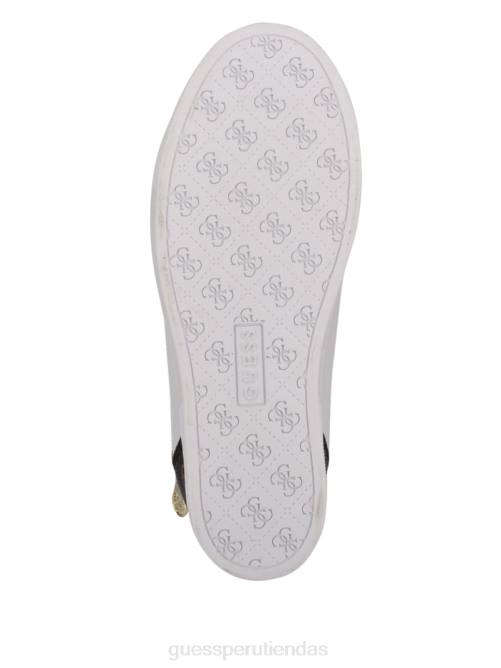GUESS zapatillas Figz con cuña y logo mujer 0P8X3377 blanco calzado